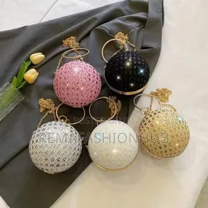 Sparkling Evening Clutch Bag - Rhinestone Banquet Handbag