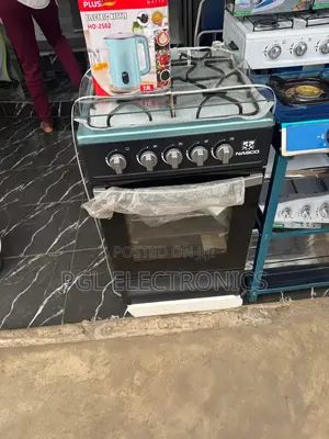 Nasco Durable 50x50cm 4 Burner Gas Cooker. Black