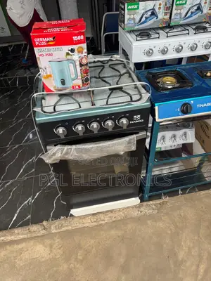Nasco Higher Fire Power 4 Burners 50x50cm Black Gas Cooker