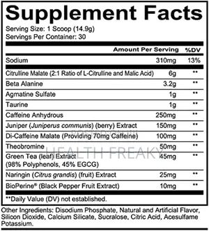 Preworkout Total War Preworkout Explosive Energy Strength