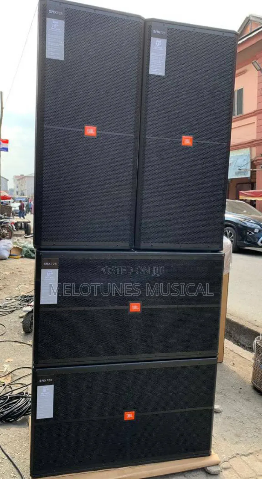 Full Set of JBL Speakers With Full Amplifier Rack Set