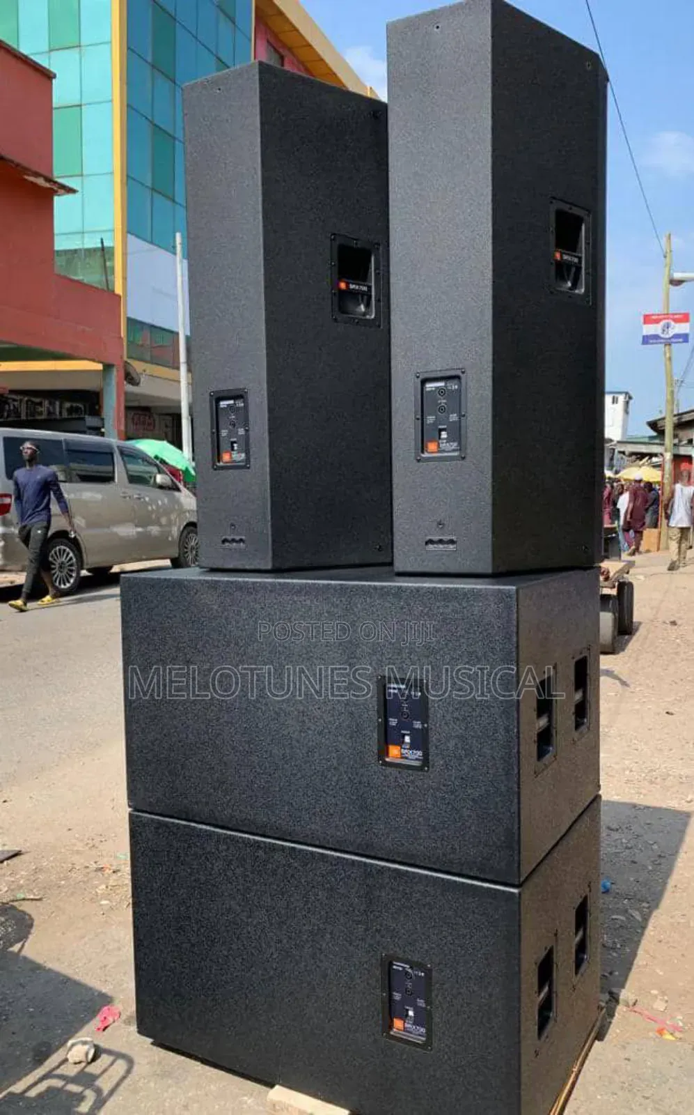 Full Set of JBL Speakers With Full Amplifier Rack Set