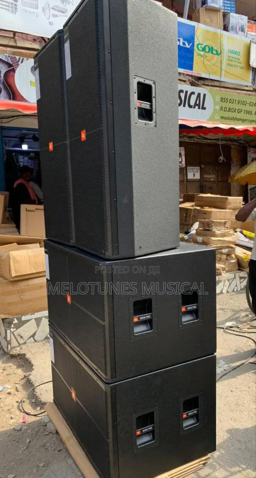 Full Set of JBL Speakers With Full Amplifier Rack Set