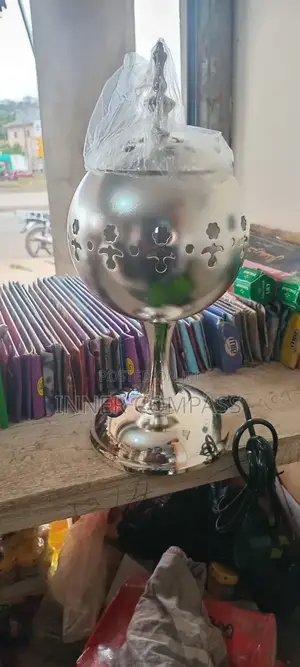 Elegant Electric Incense Burner - Silver Finish