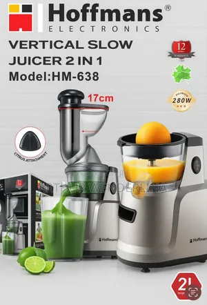 Hoffman 2 in 1 Slow Juicer and Citrus Juicer. Very Quality