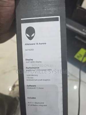 New Laptop Dell Alienware Aurora R16 16GB Intel Core Ultra 7 SSD 1T