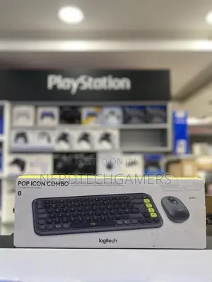 Logitech Pop Icon Wireless Keyboard Mouse Combo (Graphite