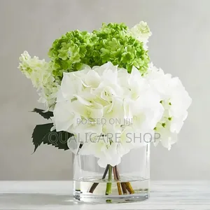 Set Of 12 Cylindrical Glass Vases 400ml