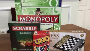 Monopoly, Scrabble, Chess, Uno, Playing Cards Bundle