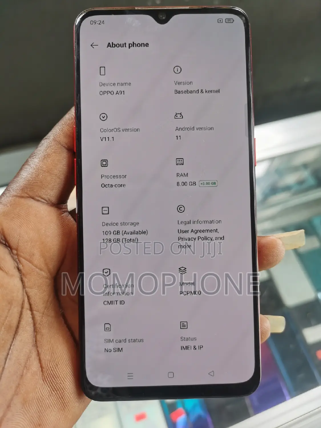 Oppo Reno3 5G 128 GB Red