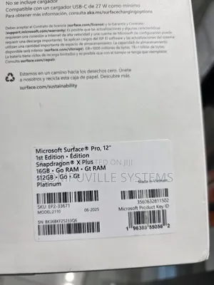 New Microsoft Surface Pro 512 GB Silver