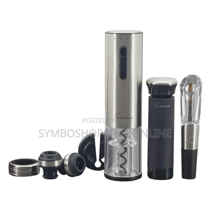 Rabbit - 7-Piece Electric Corkscrew Wine Set