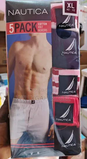 5packs Nautica Cotton Knit Boxers