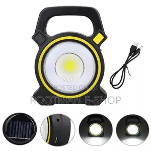10w Solar Rechargeable White Light Cob Led Work Light
