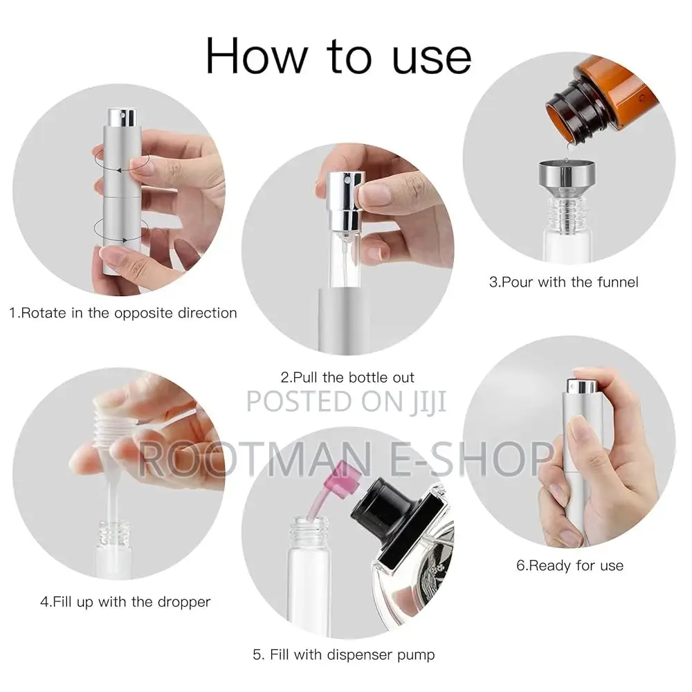 8ml Perfume Atomizer Cologne Sprayer, Travel Bottle