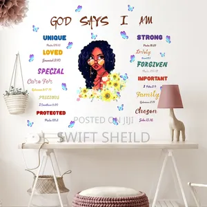 God Says Butterfly Room Wall Decor