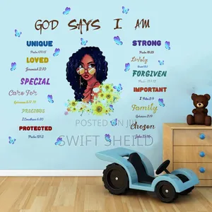 God Says Butterfly Room Wall Decor
