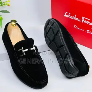 Salvatore Ferragamo Suede Men Loafers