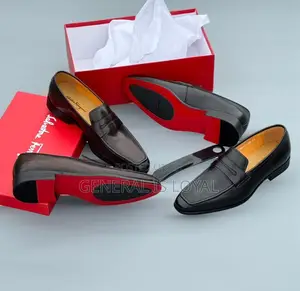 Salvatore Ferragamo Laceless Men Leather Shoe