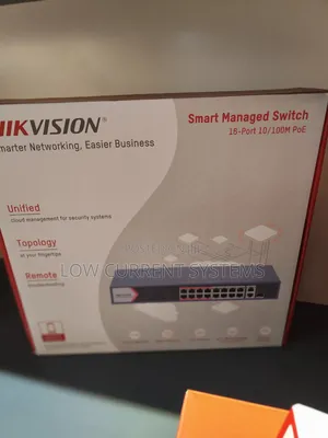 Hikvision 16port Poe 2 Uplink Gigabit Switch