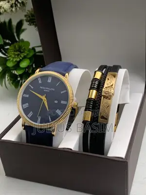 Patek Leather Watch in Box
