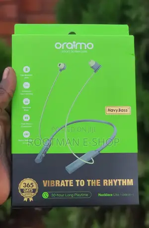 Oraimo Necklace Lite (Sage-Green) 30hours Playtime