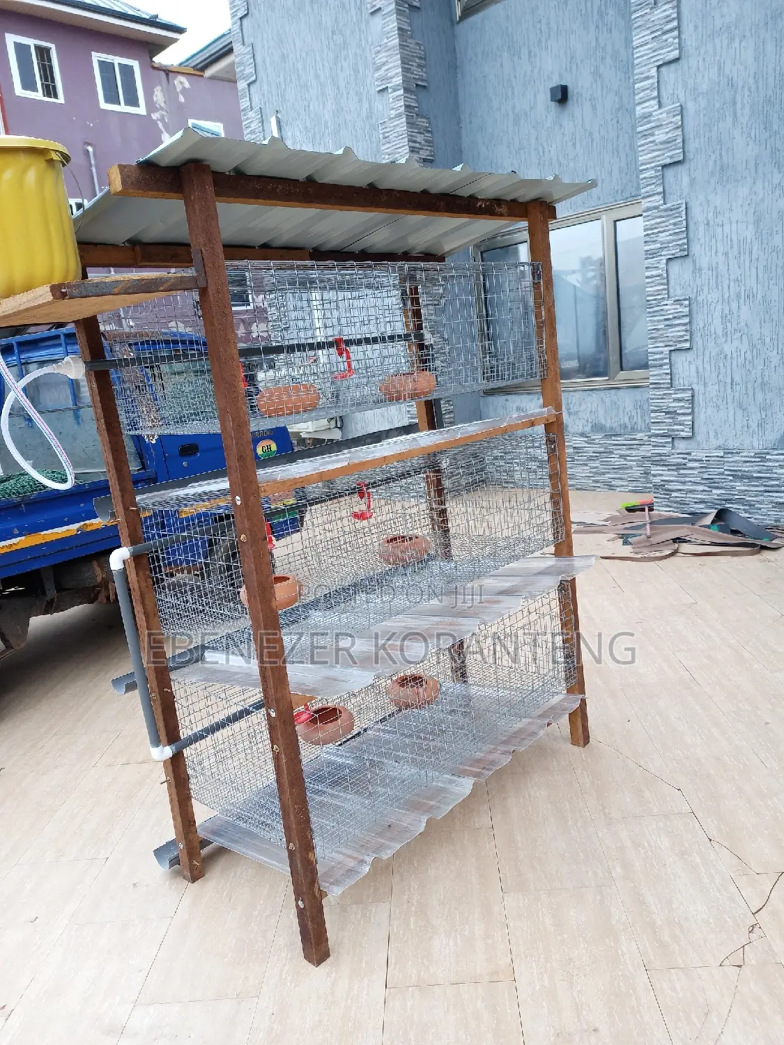 6 Unit Rabbit Cage