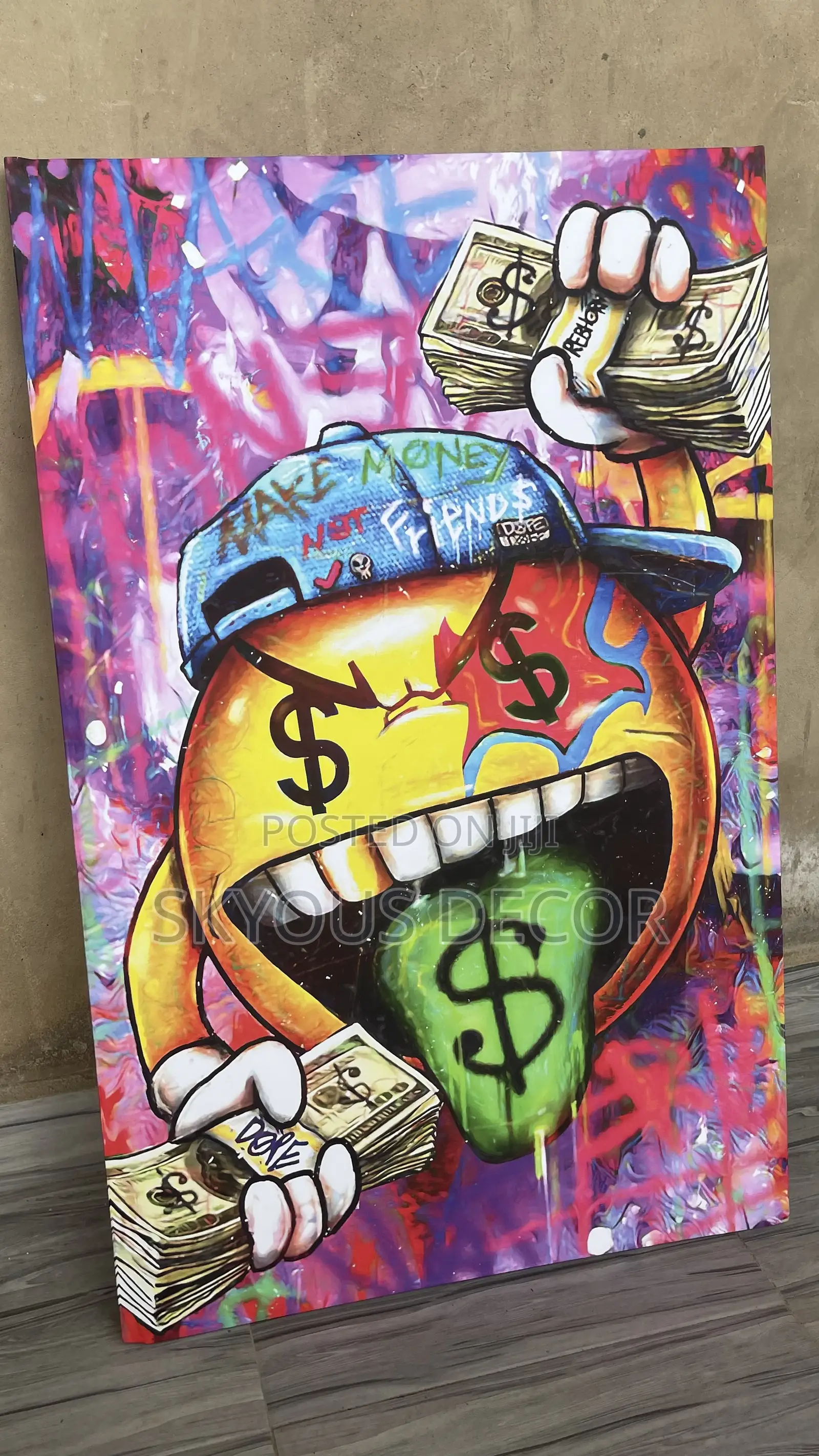Cartoon Made With Original Canvas Material Wall Art