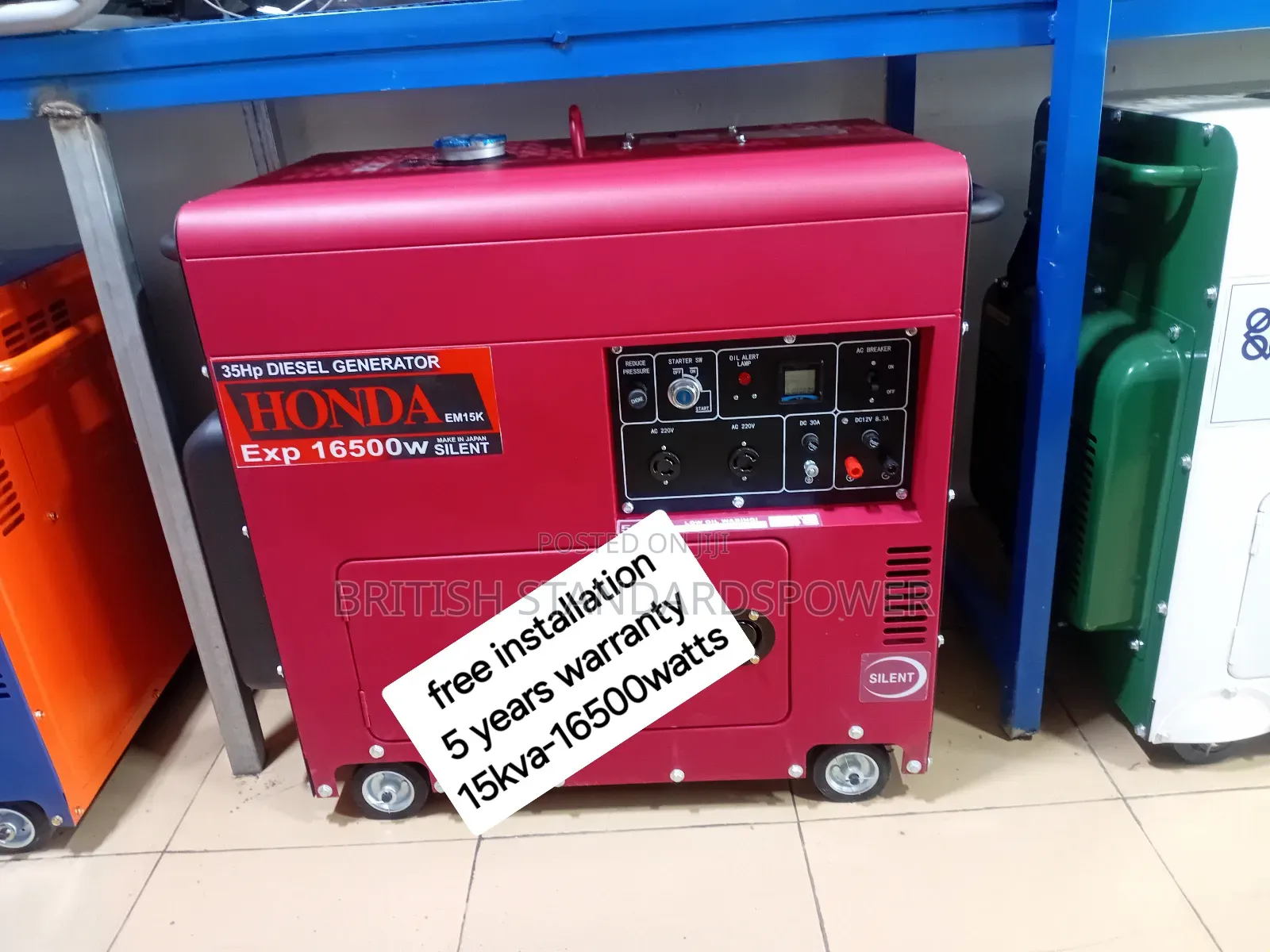 Heavy Duty Design 15kva Silent Diesel Genset