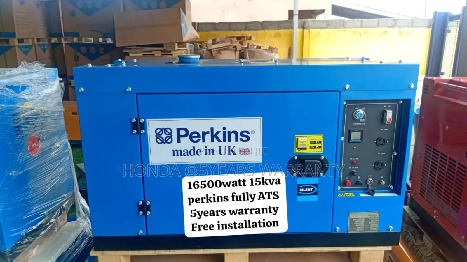 Blue Black Perkins 15kva 16500watt Diesel Generator 15kva