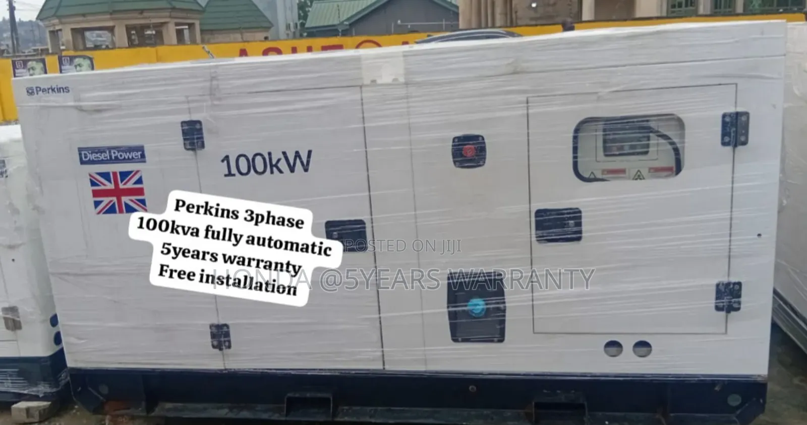 Water Cooled 100kva Perkins 3phase Generator Fully Automatic
