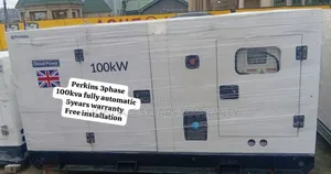 Water Cooled 100kva Perkins 3phase Generator Fully Automatic