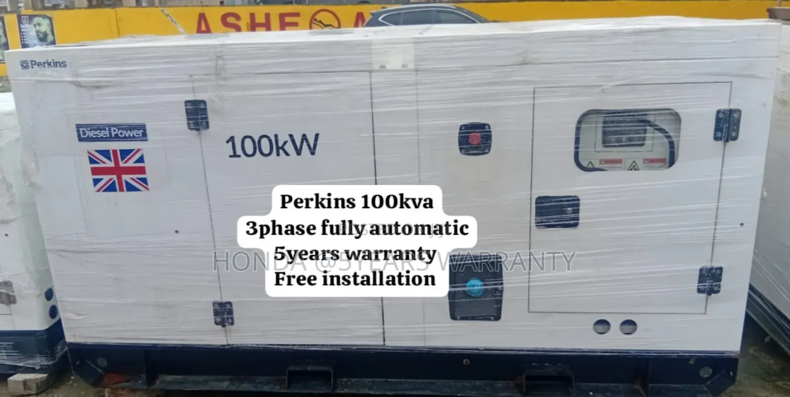 White Perkins 100kva Perkins 3phase Generator Full Automatic