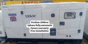 White Perkins 100kva Perkins 3phase Generator Full Automatic