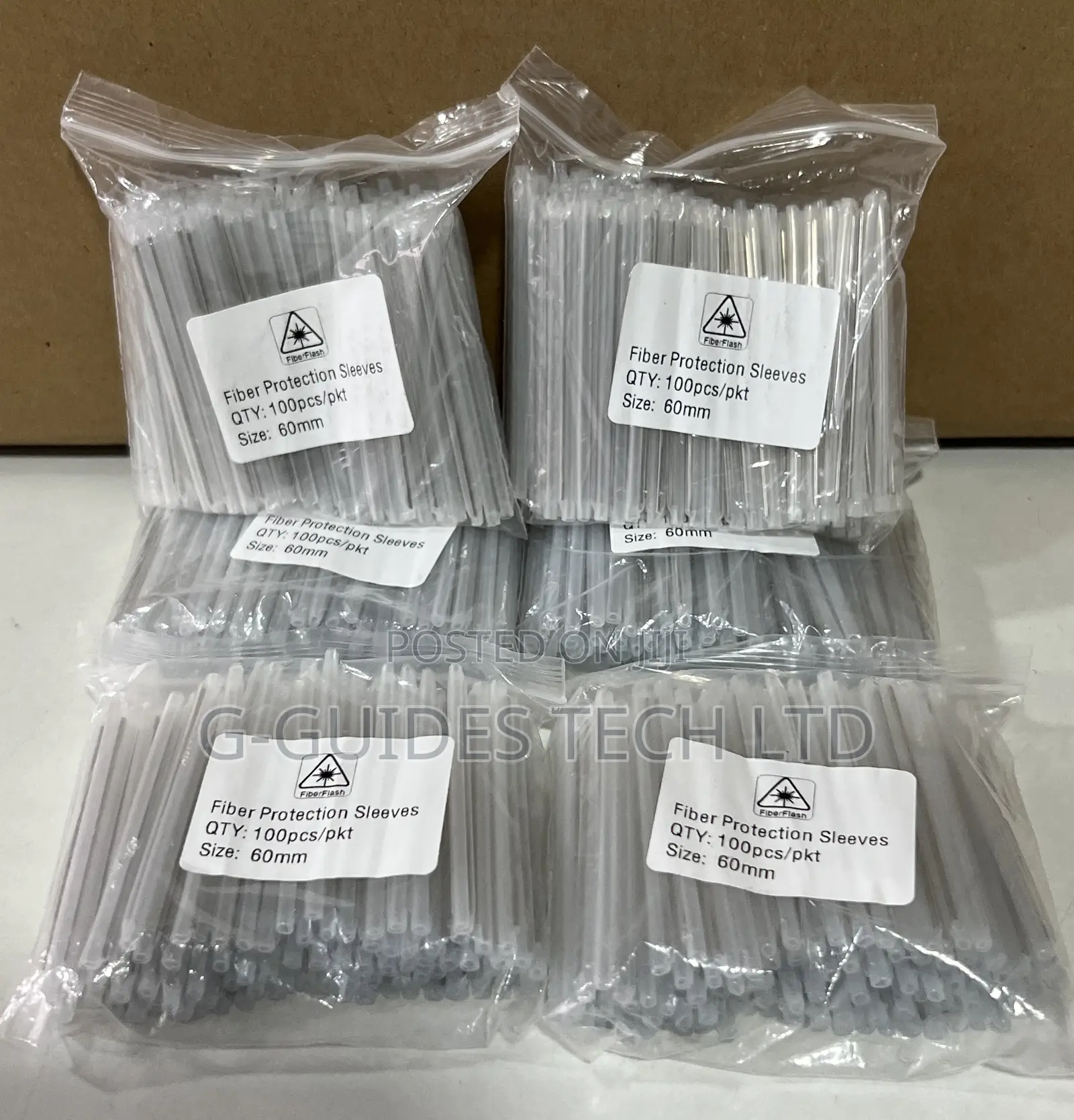 Fiber Protection Sleeves 60mm (100pcs in Pack)