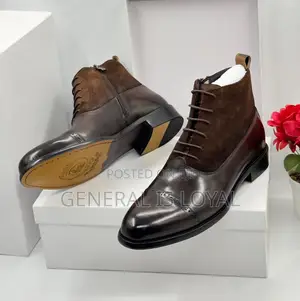 Kenneth Cole Suede Leather Dark Coffee Men’S Boot