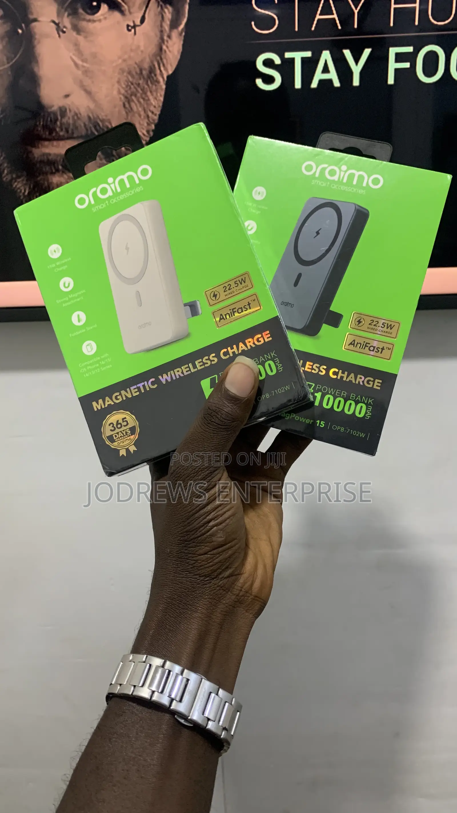 Oraimo Magpower 15 10000mah Wireless and Wired Power Bank