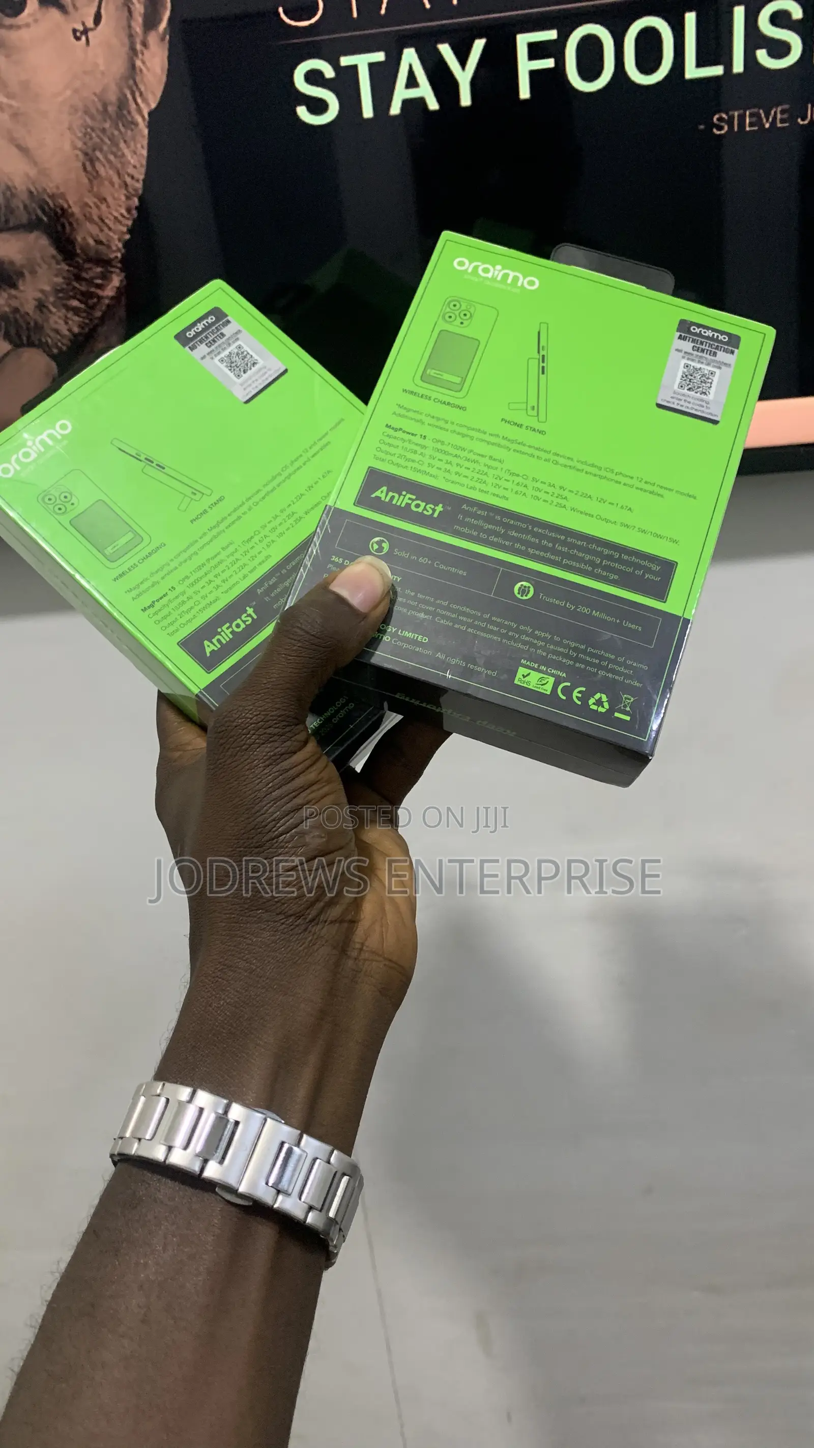Oraimo Magpower 15 10000mah Wireless and Wired Power Bank