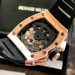 Richard Mille Rm011-Fm Rosegold Black Dial Swiss Watch