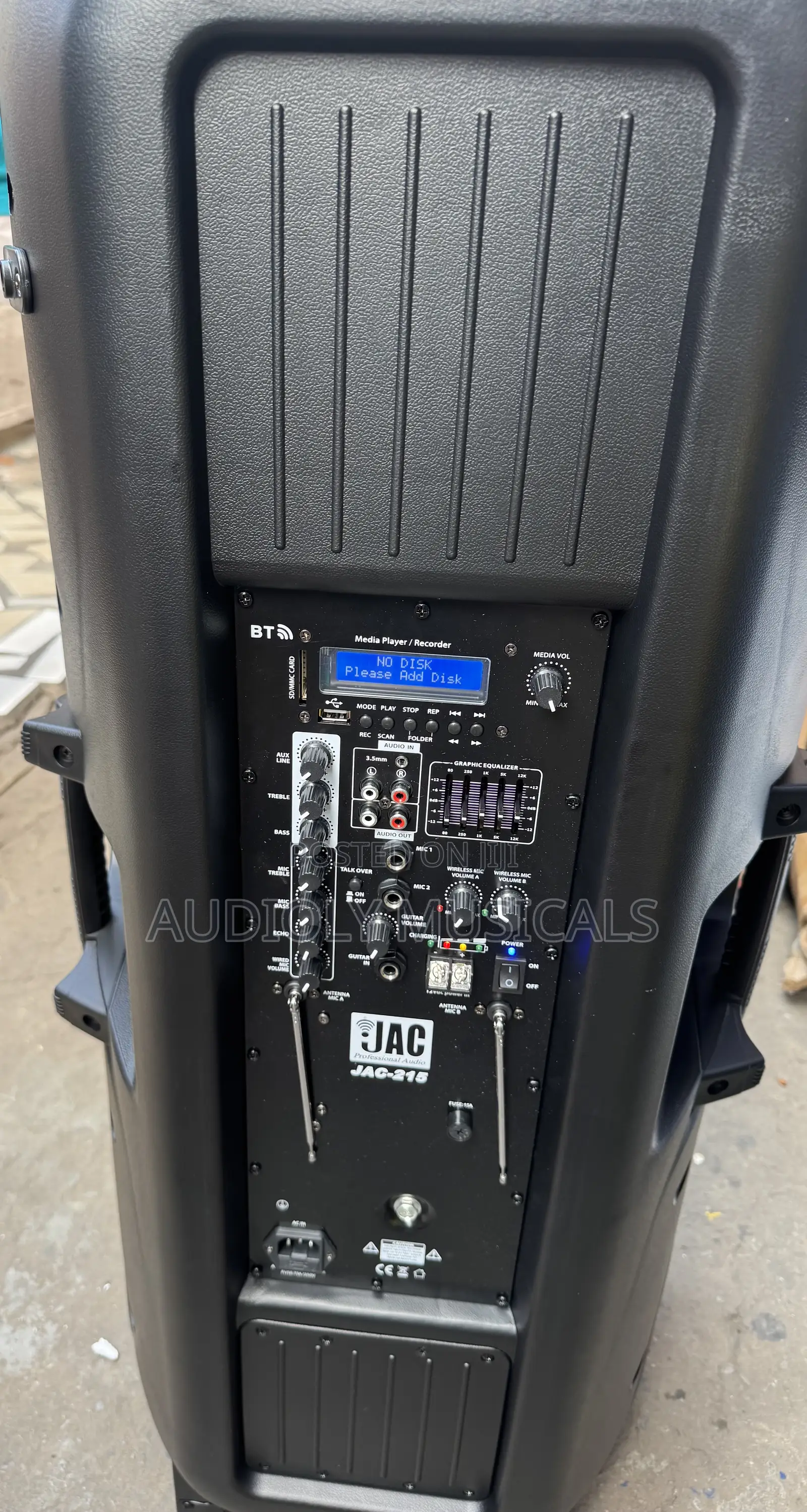 Bluetooth Rechargeable Speaker / Jac Double With Two Mics