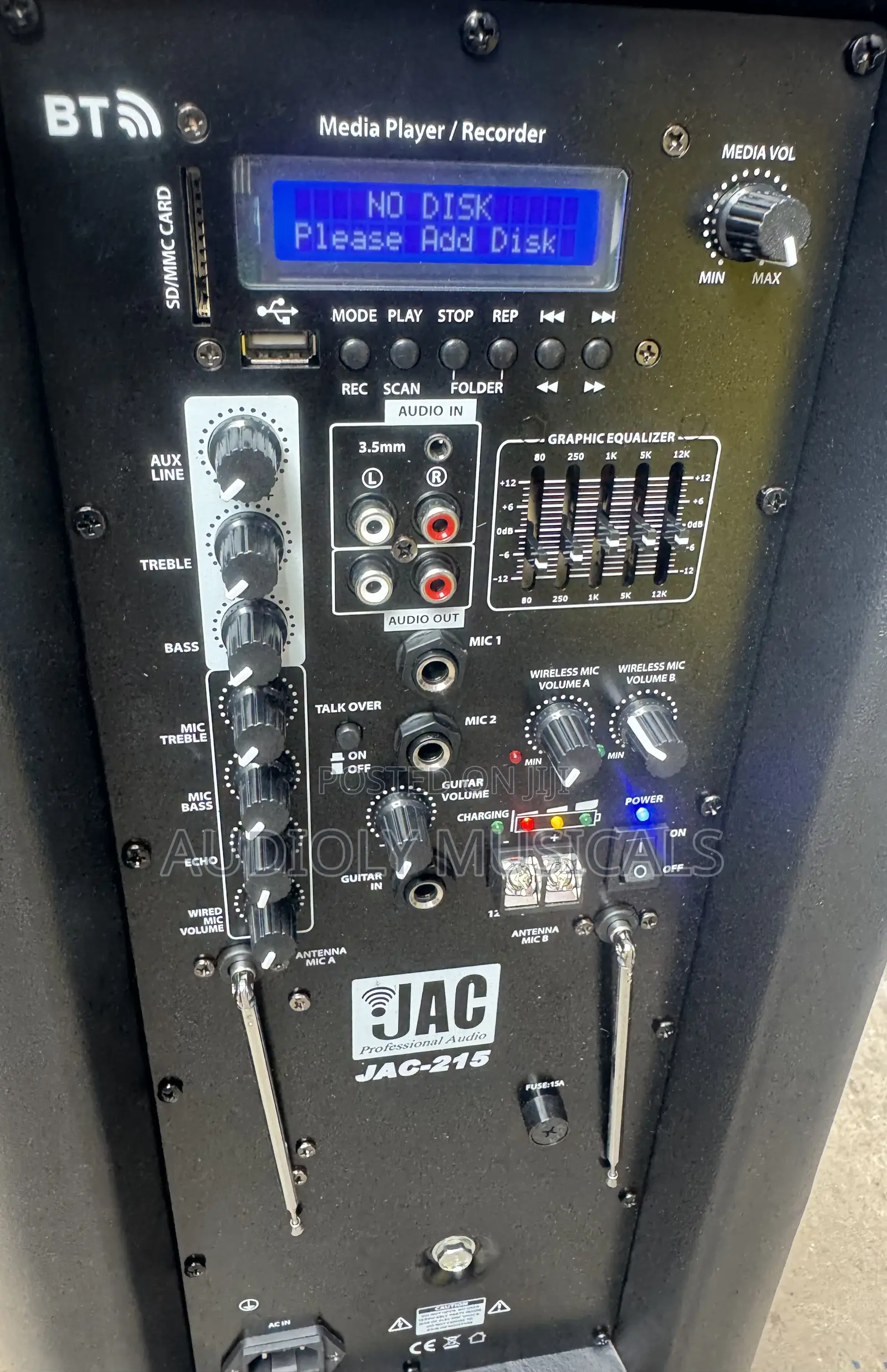 Bluetooth Rechargeable Speaker / Jac Double With Two Mics