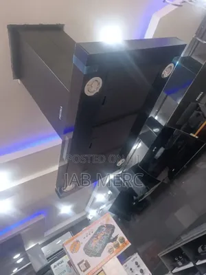 90cm Island Extractor Hood Black With Light Touch Controls