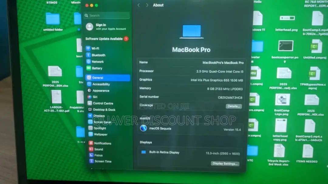 Laptop Apple MacBook Pro 2018 8GB Intel Core i5 eMMC 256GB