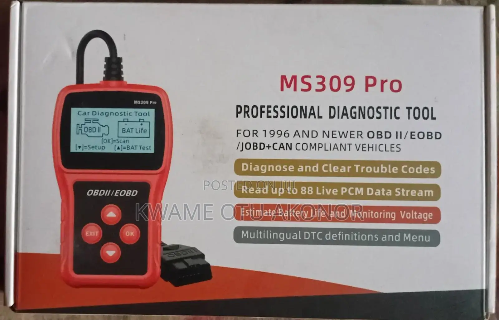 Ms309 Pro Diagnostic Tool