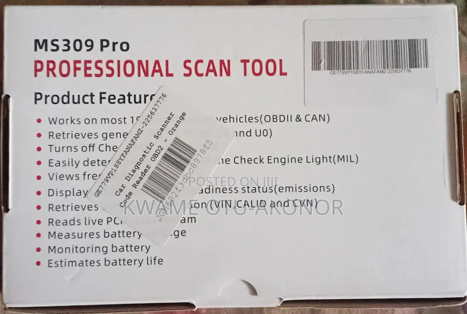 Ms309 Pro Diagnostic Tool