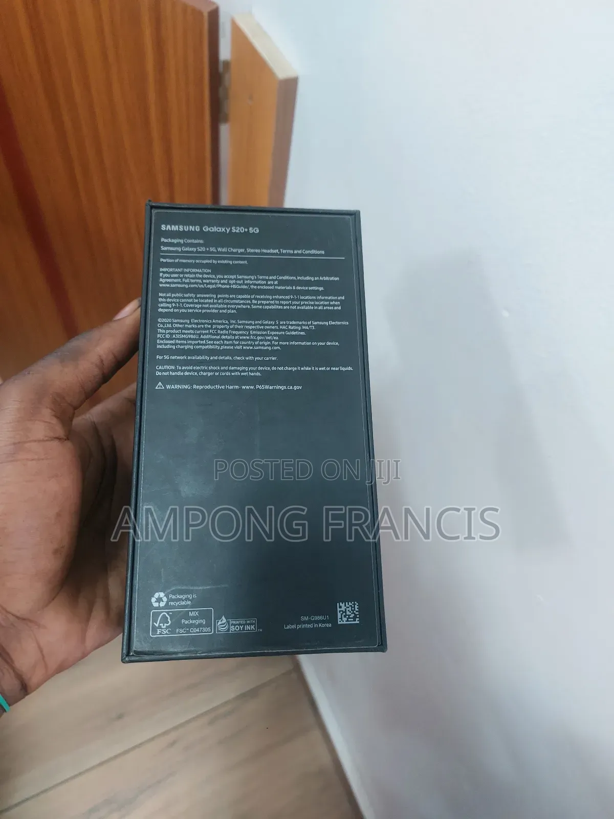 New Samsung Galaxy S20+ 5G 256 GB Black