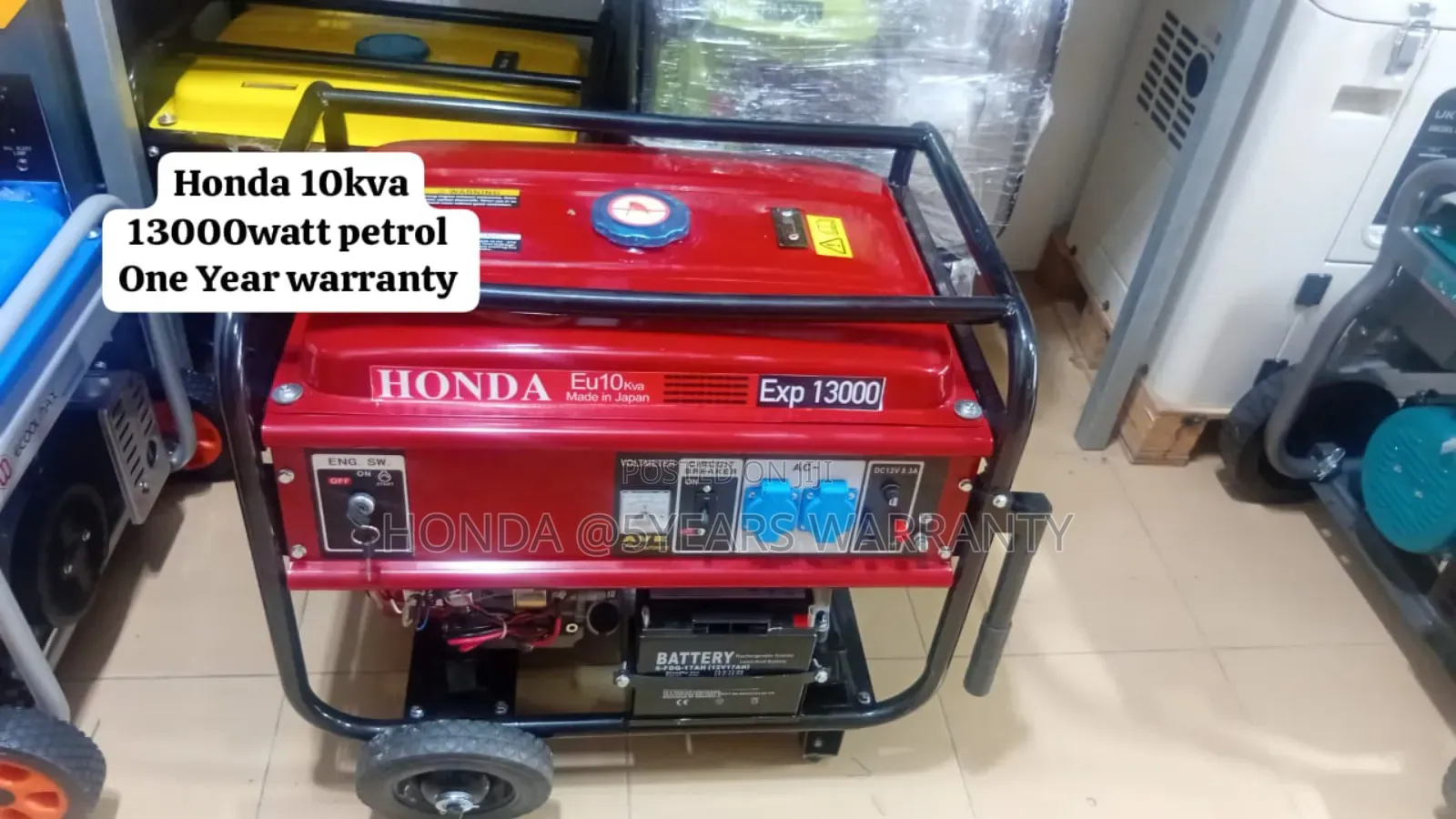 Red Petrol Honda Generator 10kva 13000watt Honda 10kva