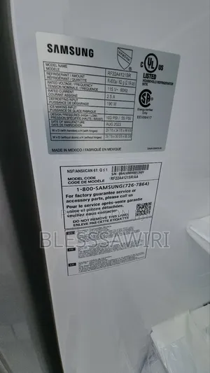 Samsung French Door Rf22a4121sr/Aa 22.2 Cu.Ft.