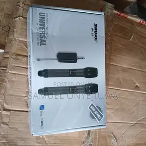 3in1 Shure Wireless Microphone 1handles, Lapel and Overhead