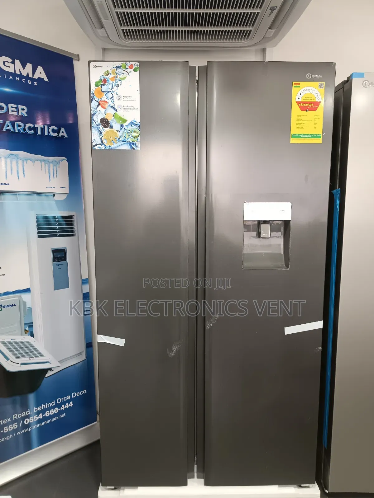 Sigma 505liters Side/Side Fridge Water Dispenser